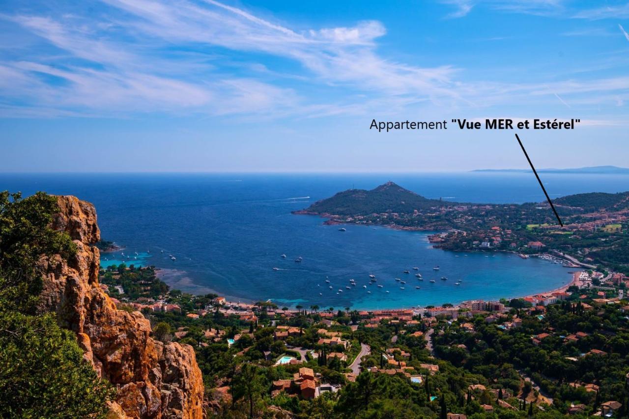 "Location Vue Mer Et Esterel", Cap Esterel Agay-Saint Raphael, T2, Piscines, Parking, Wifi Daire Dış mekan fotoğraf