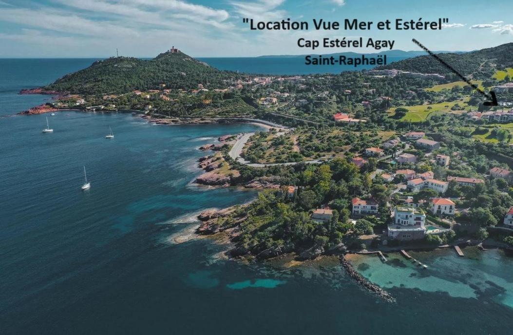 "Location Vue Mer Et Esterel", Cap Esterel Agay-Saint Raphael, T2, Piscines, Parking, Wifi Daire Dış mekan fotoğraf